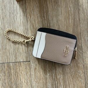 Coach zip card case